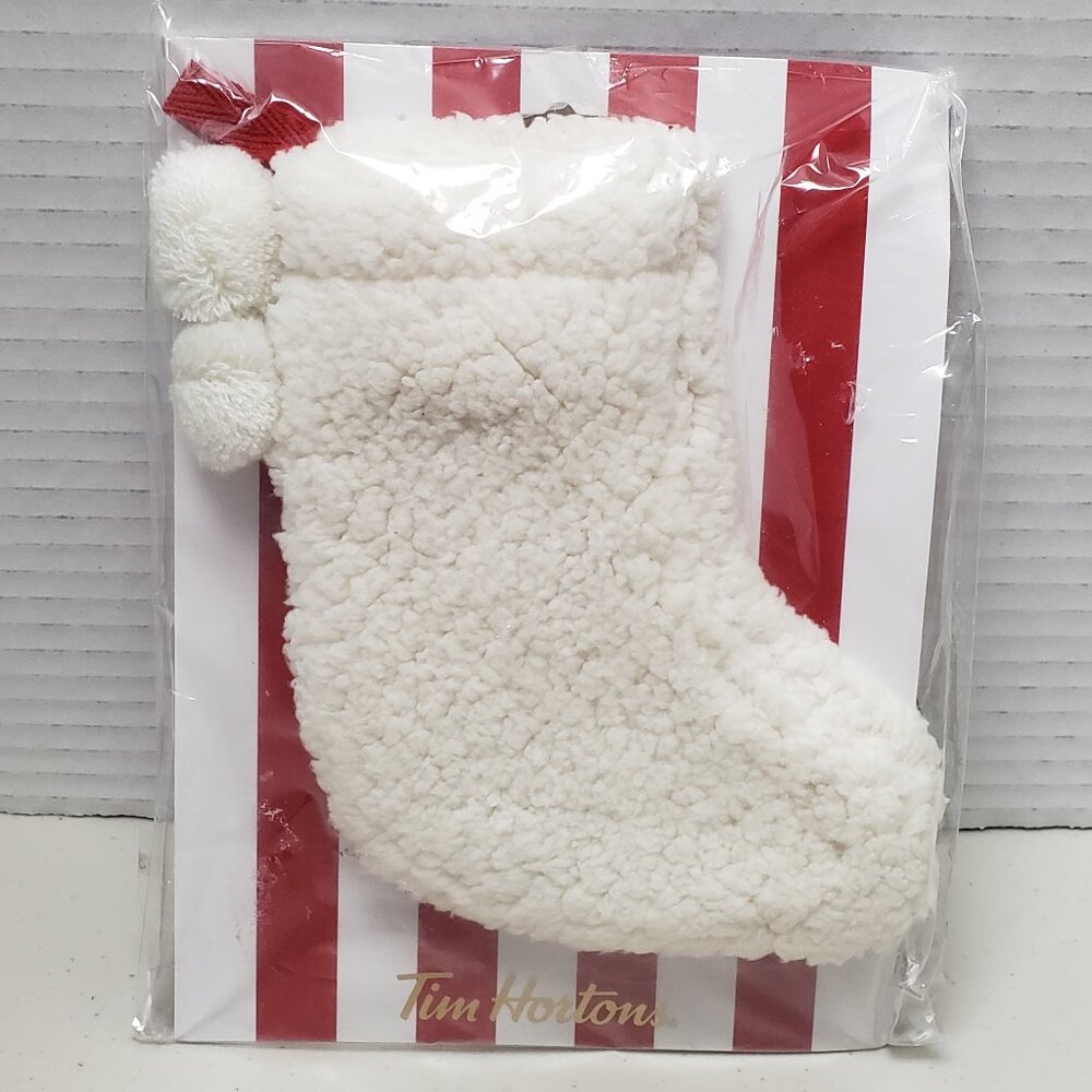 Tim Hortons Sherpa Stocking Gift Card Holder